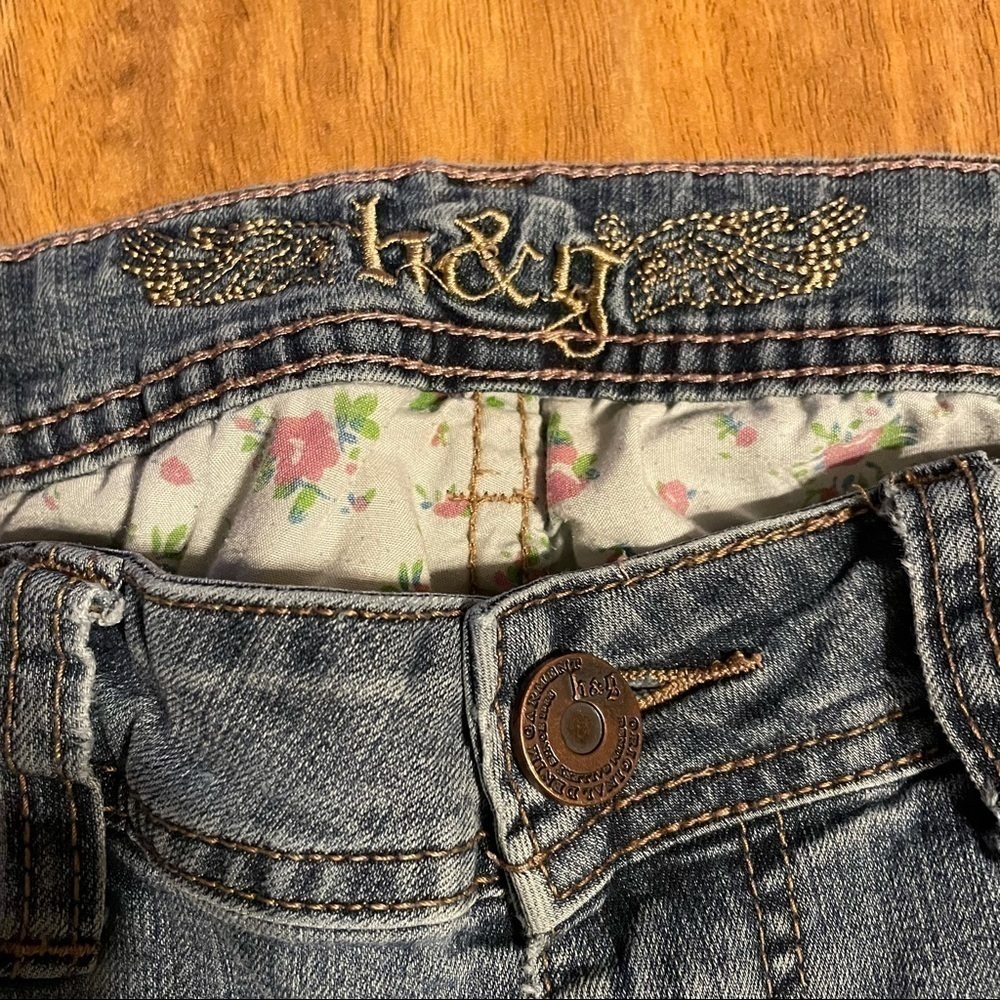 h&g Skinny Straight Jeans Size 7 Stretch Denim Mid Rise Blue - Picture 6 of 9